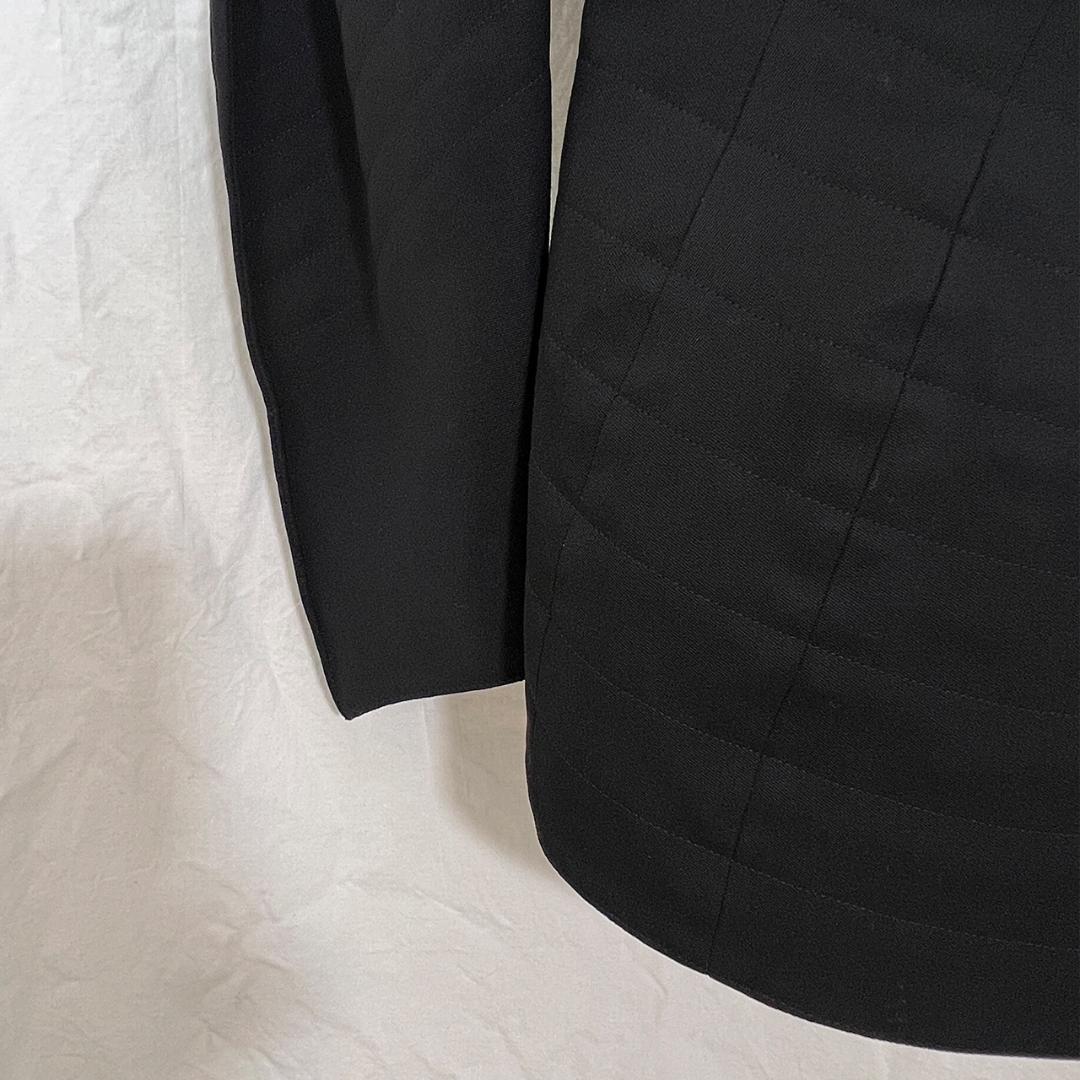 ティエリーミュグレー ブラック ペプラムジャケット THIERRY MUGLER