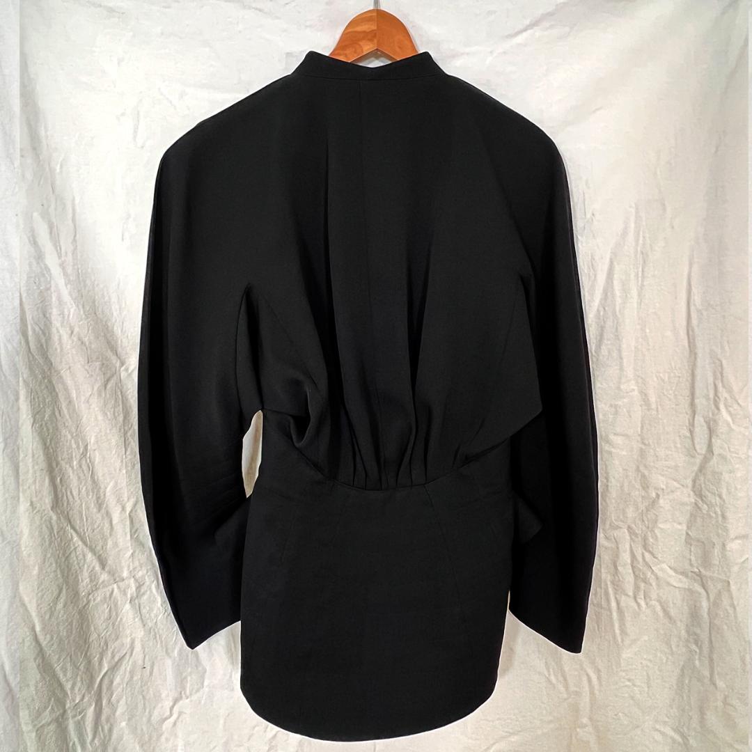 ティエリーミュグレー ブラック ペプラムジャケット THIERRY MUGLER