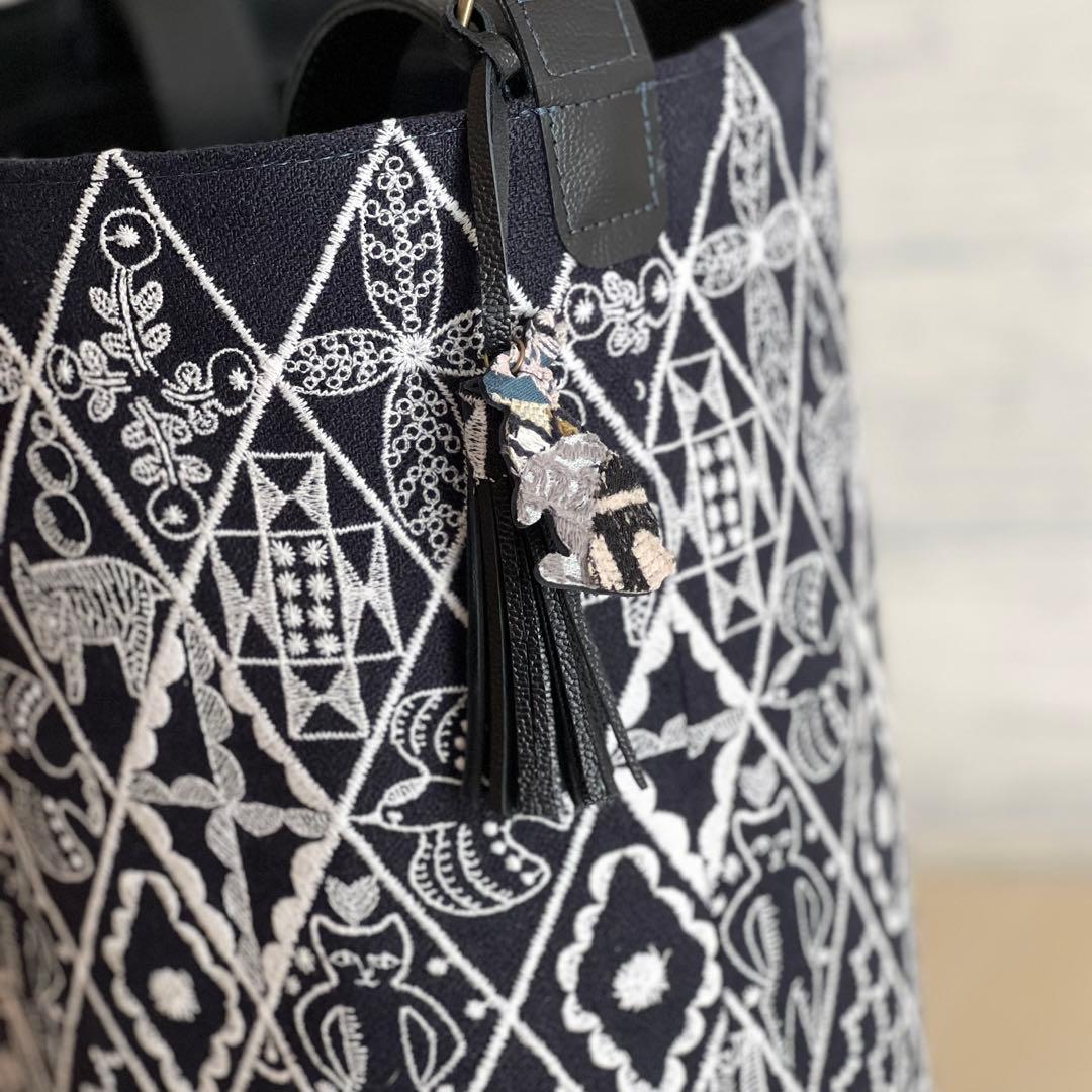 オーダー　ミナペルホネンsymphonyと本革のワンハンドルバッグ