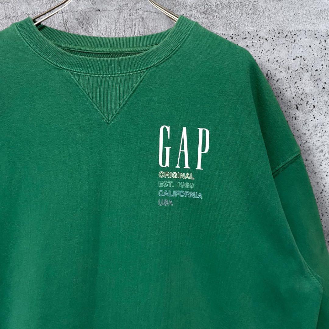 【YZERR着用・入手困難】GAP スウェット 緑S L相当 BADHOP