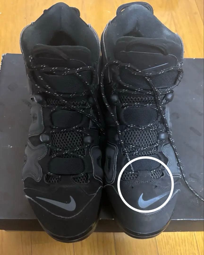 ニ*2様 NIKE AIR MORE UPTEMPO 720 ブラック　セカオワ