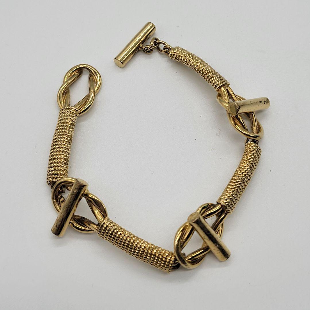 サンローラン ヴィンテージ ブレスレット ゴールド トグル 希少