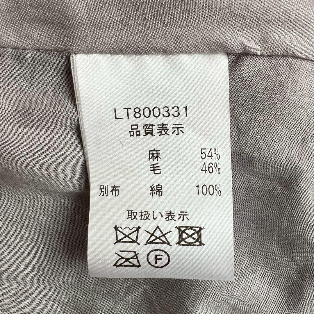 ICHI Antiquites リネンタータンチェックギャザースカート