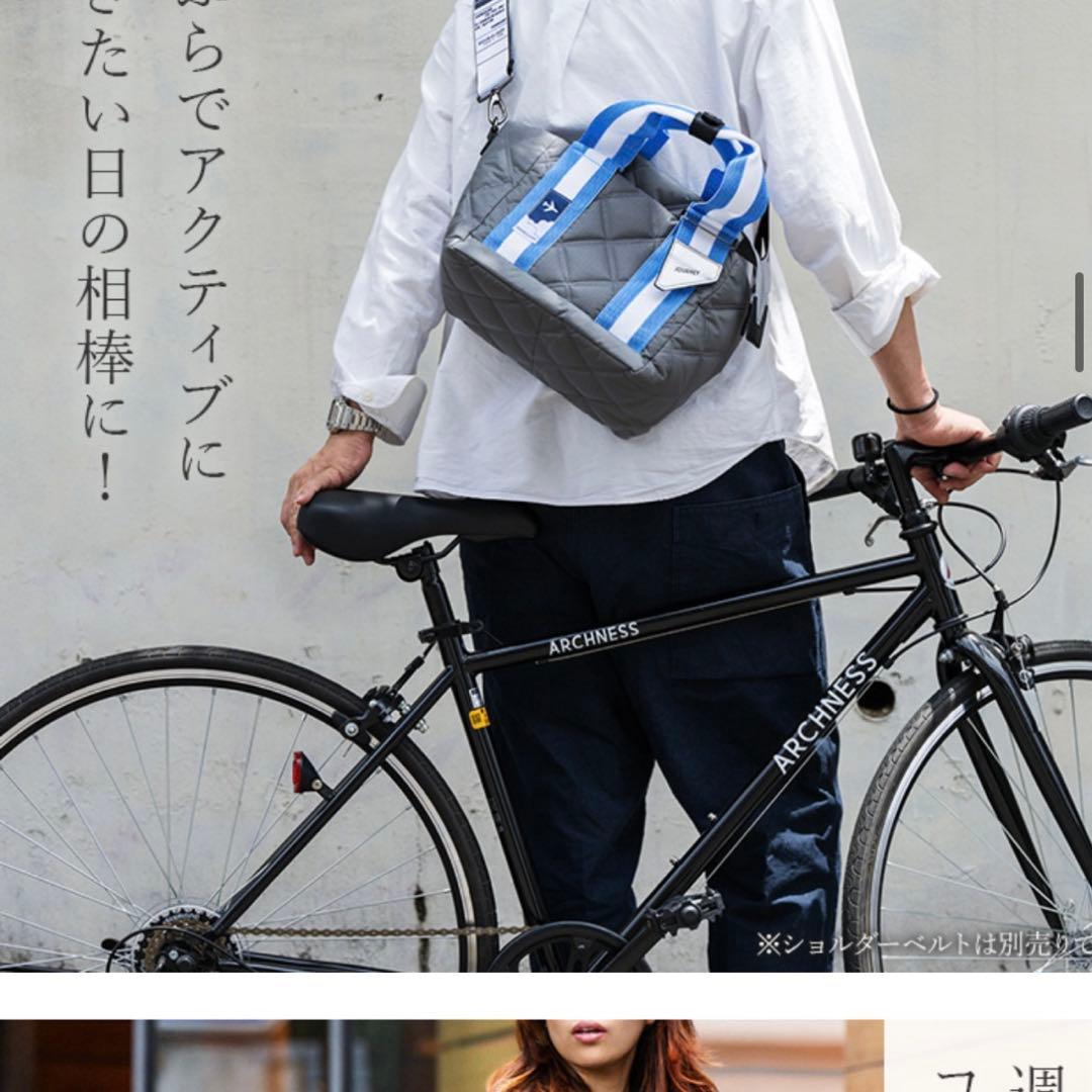 シルバー キルティング ボディバッグ ダブルループ