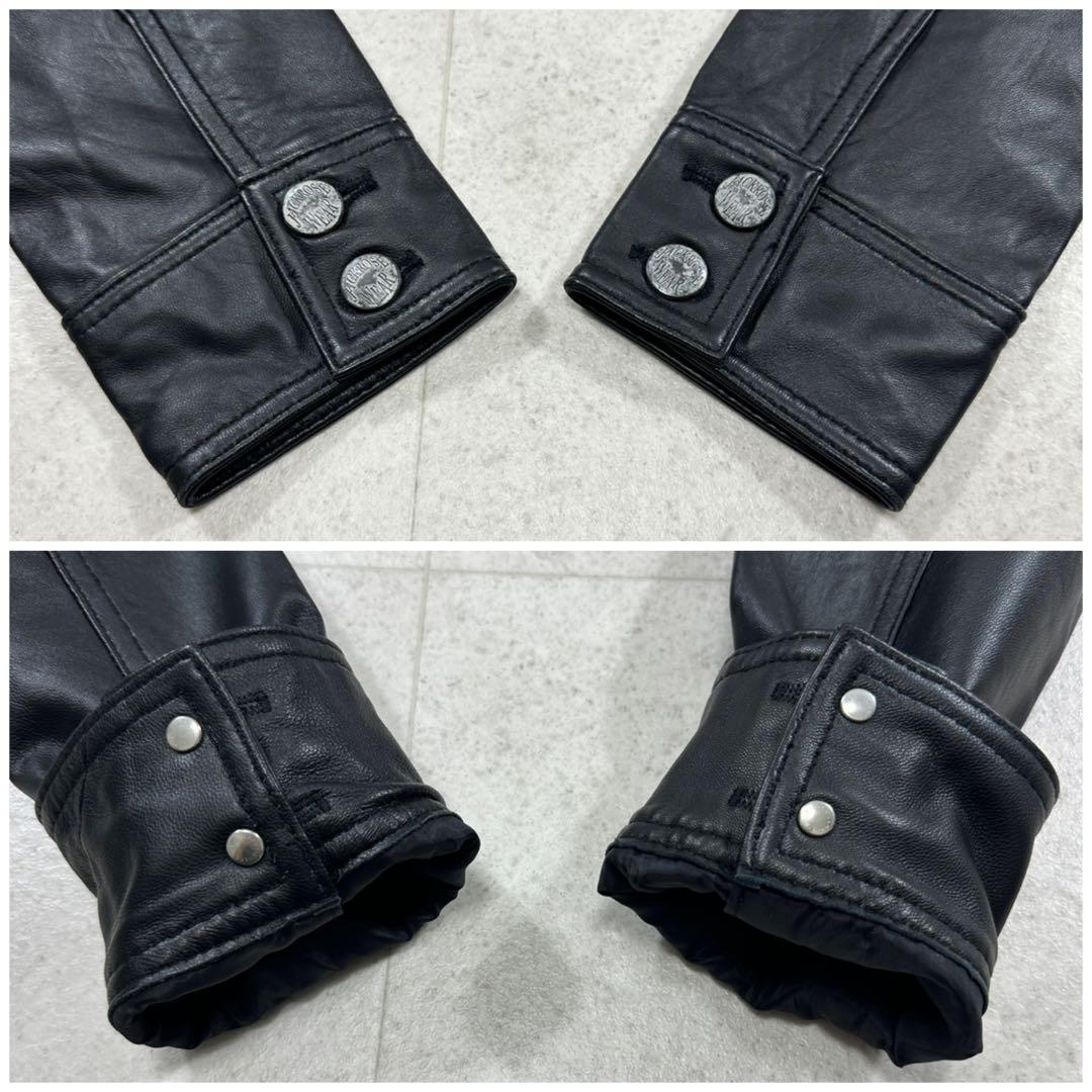 【ジャックローズ】ラムレザー トラッカー ジャケット シングル 本革（3）