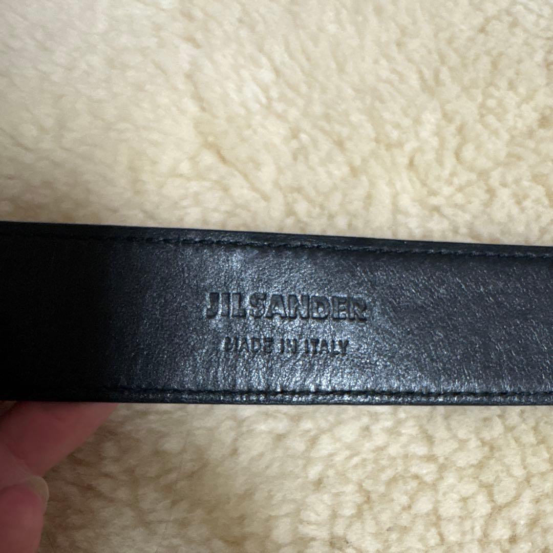 JILSANDER ジルサンダー ベルト 黒 シルバー