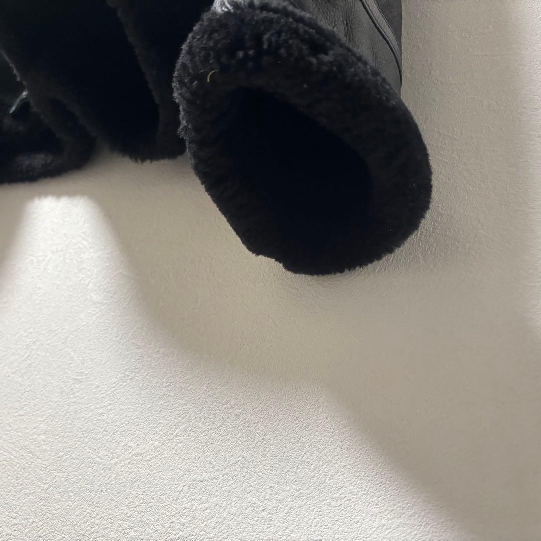 美品✨B-3 羊革　リアルムートンジャケット　シープスキン　レザー　ライダース