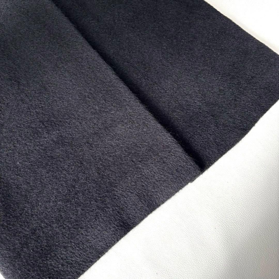 【極美品/高級】ヒロココシノ シャギーコート ロング ブラック 40 ゆったり