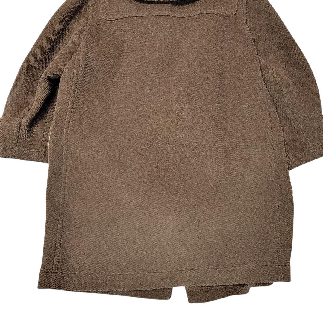 大きめ グレンフェル ムーアブルック生地 ヘリンボーンダッフルコート