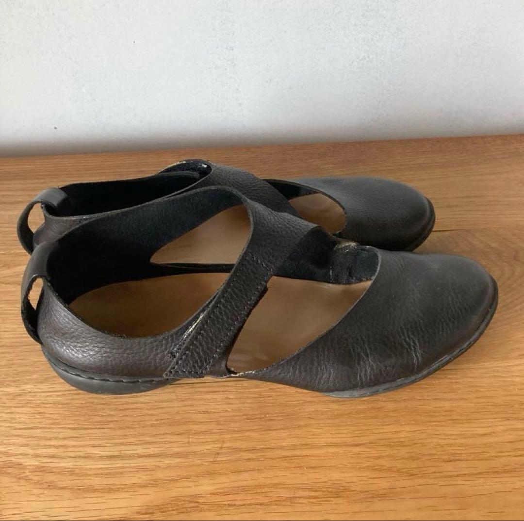 【最終価格】トリッペン レザー ブラック サイズ37