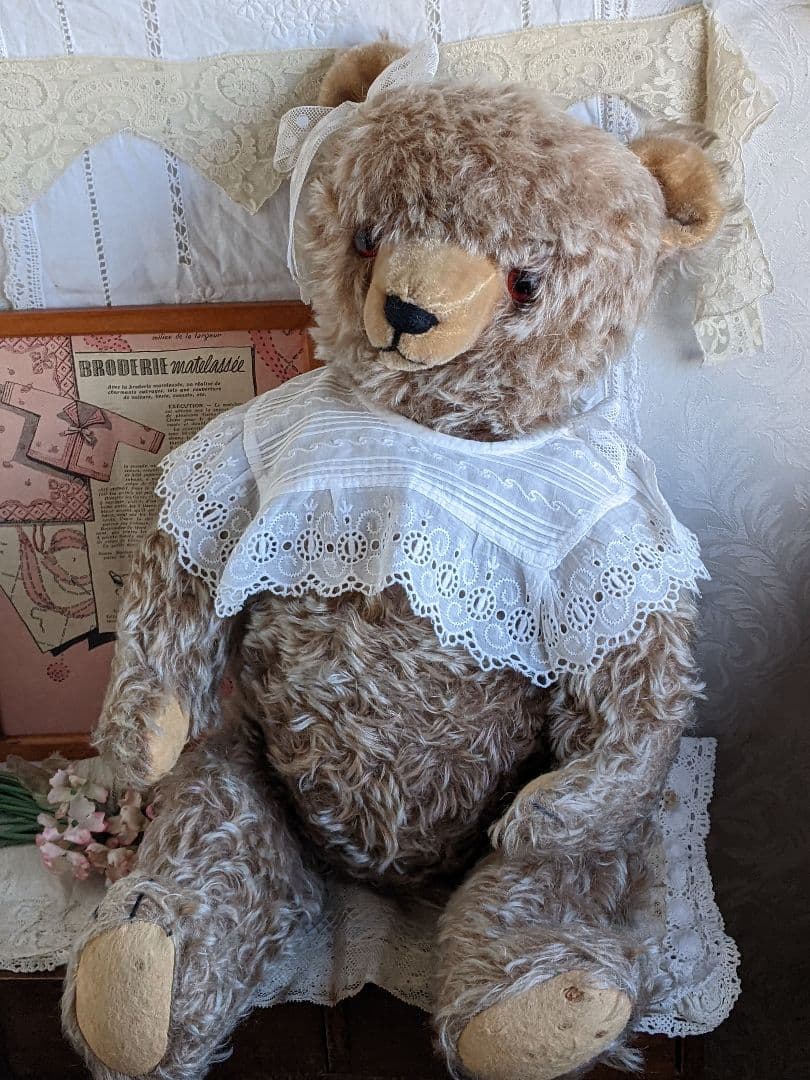 【w】【専用ページ】アンティークベア　アンティークテディベア　大きなハーマン