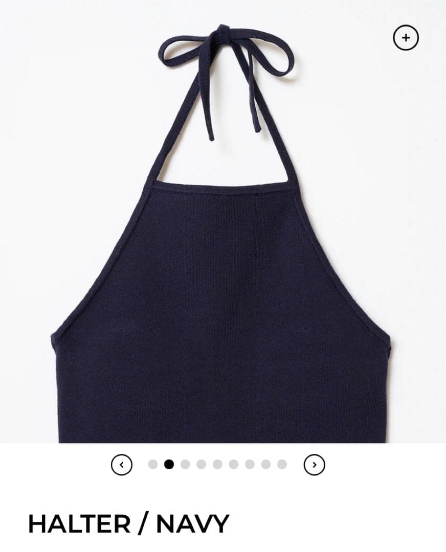 トップス THE SHISHIKUI HALTER/NAVY
