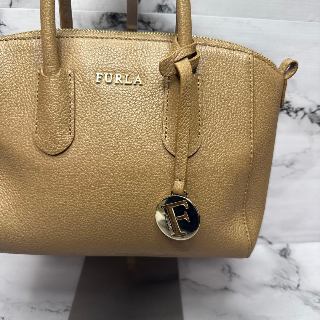 (未使用品)大人気、フルラ、テッサ、2wayバッグ、オールレザー、シボ革、人気色