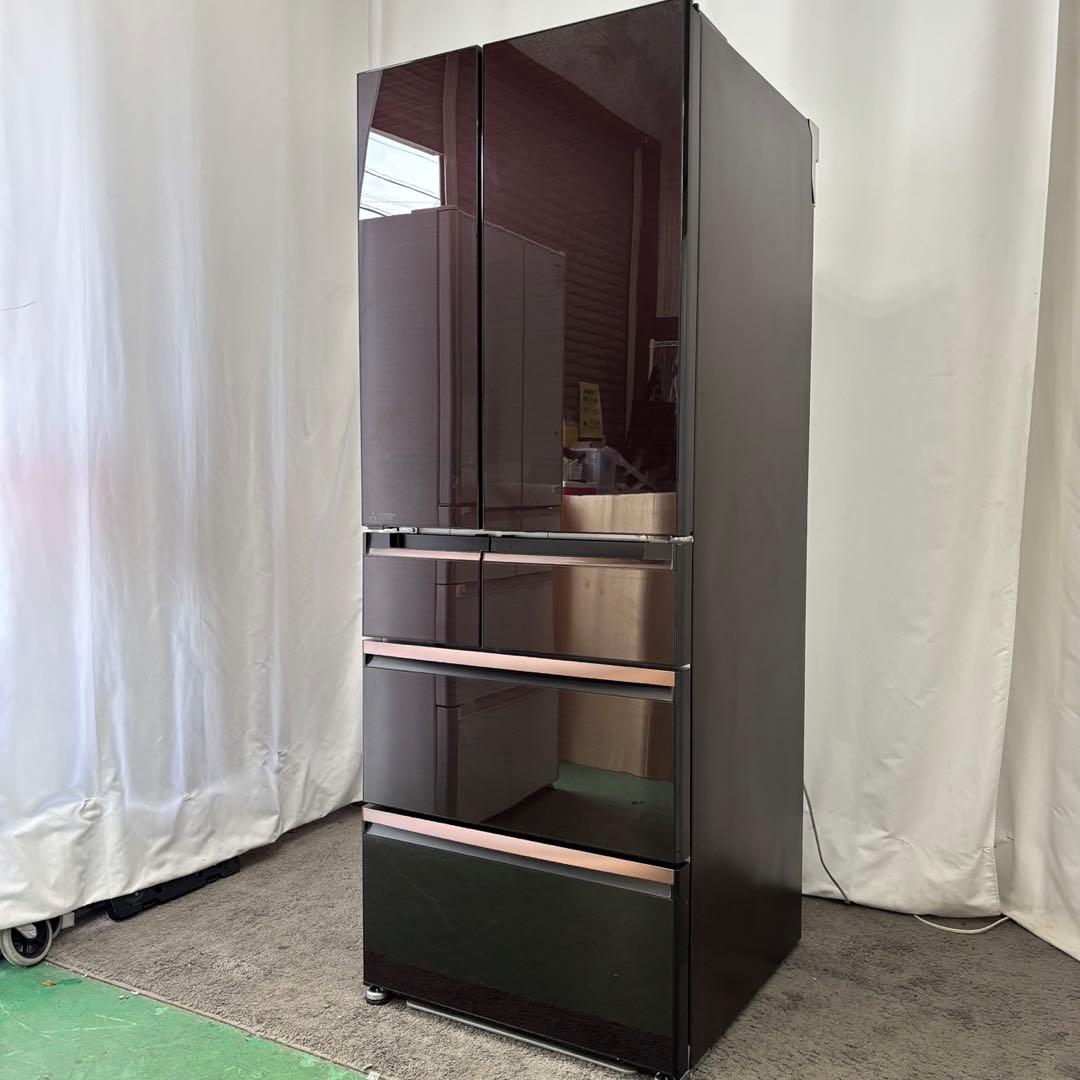 742　設置無料　冷蔵庫　三菱　大型　600ℓ　フレンチドア　中古　安い　綺麗