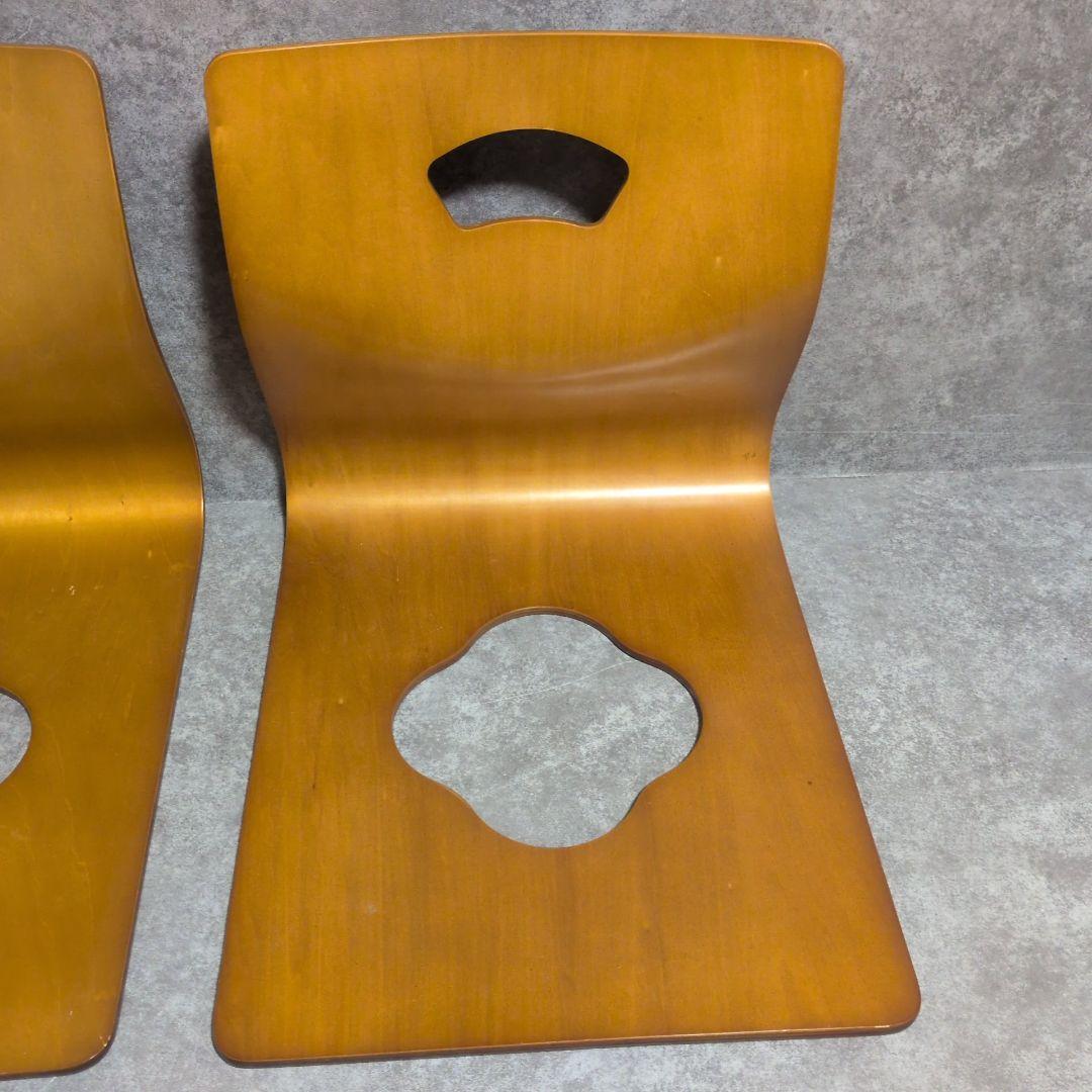 演漆　曲げ木座椅子 8席セット