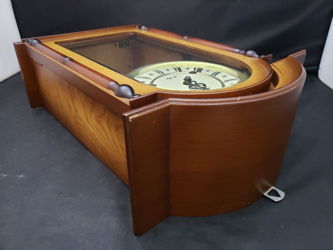 昭和レトロ　愛知時計　アイチ時計　ゼンマイ　振り子時計　掛時計