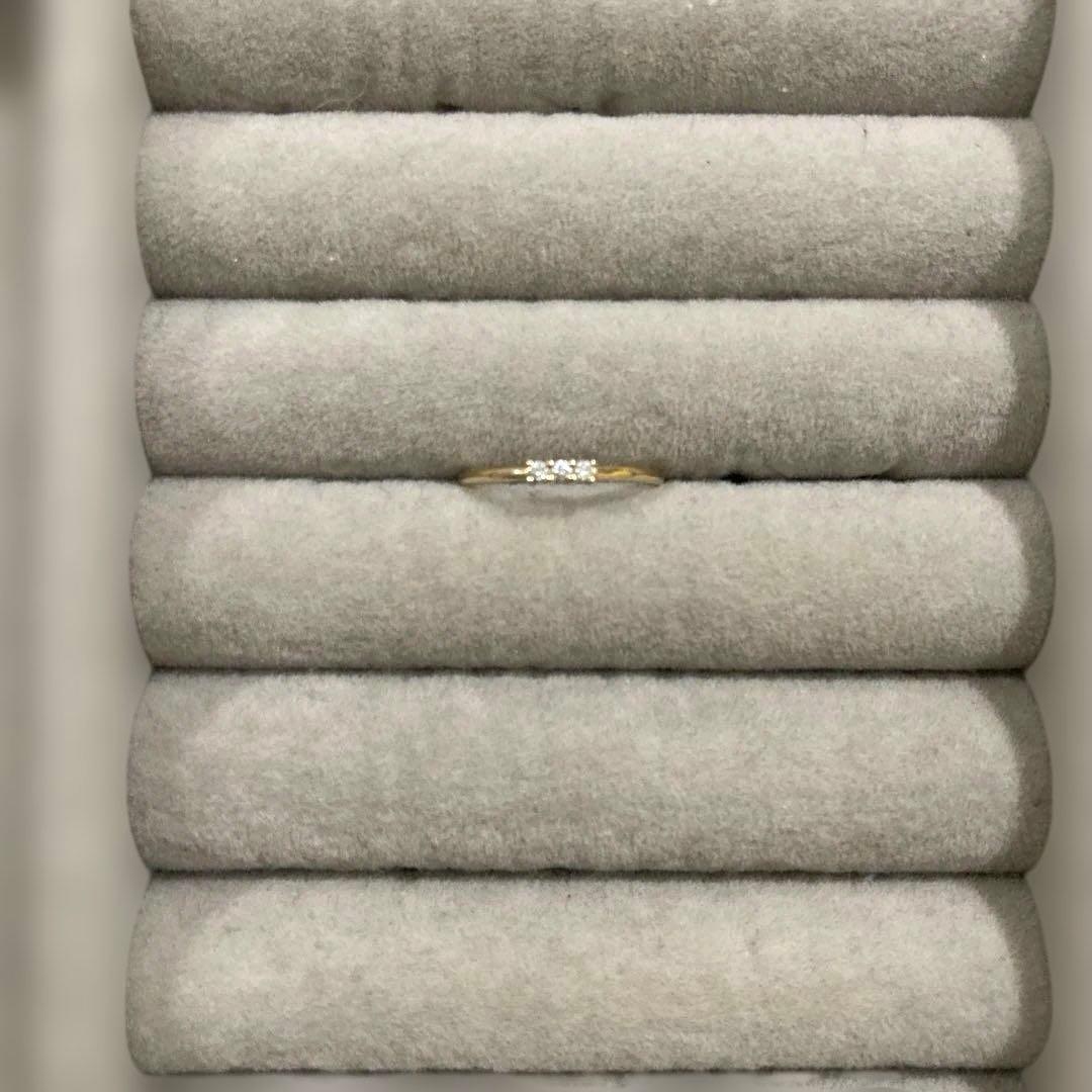 K10イエローゴールド ダイヤモンドリング　アガット ete エステール 4℃