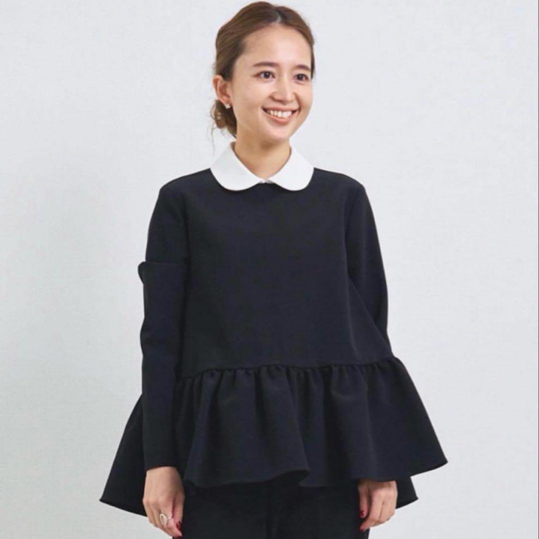 美品　yori ラウンドカラードレスブラウス　セレモニー