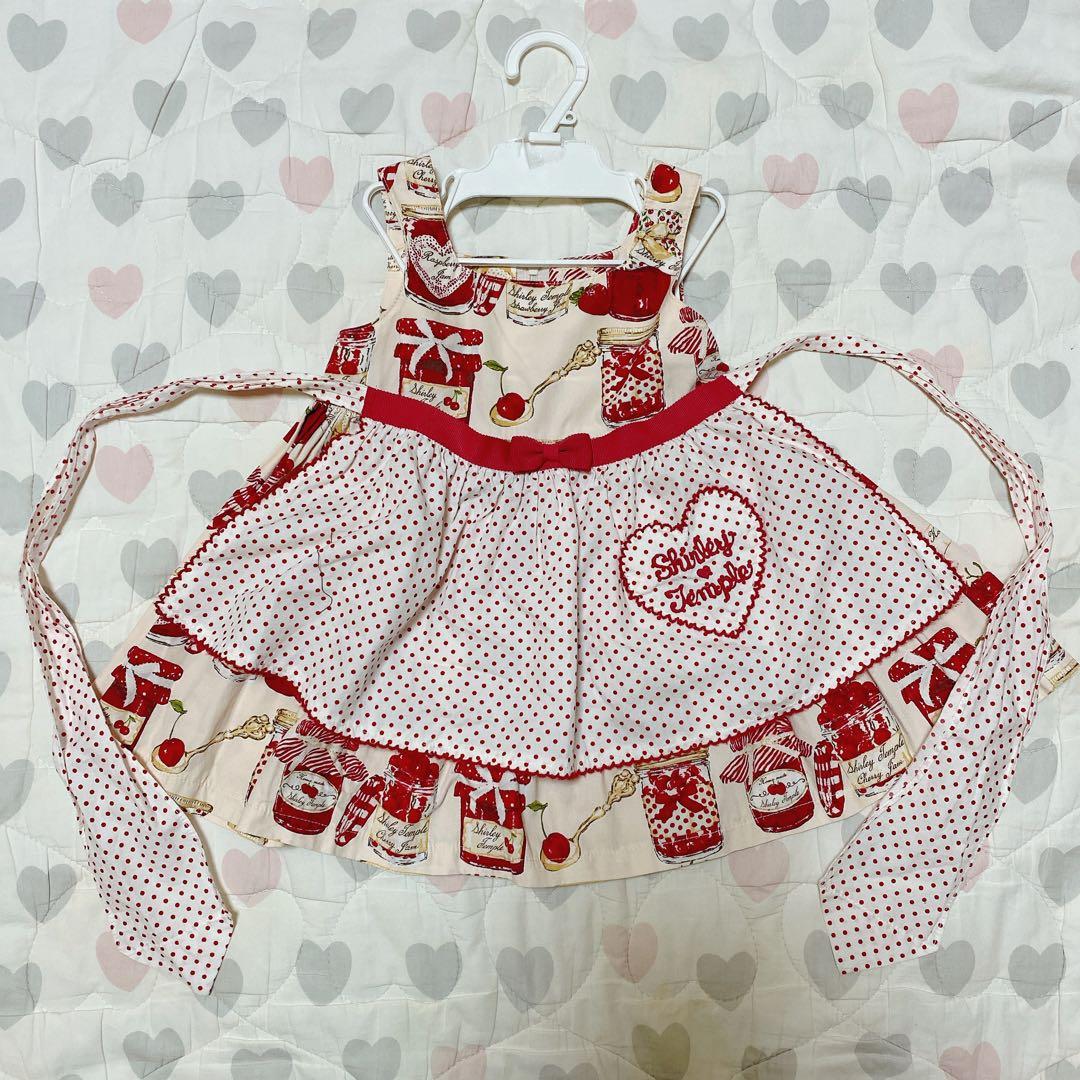 ジャム瓶プリントジャンパースカート/シャーリーテンプル