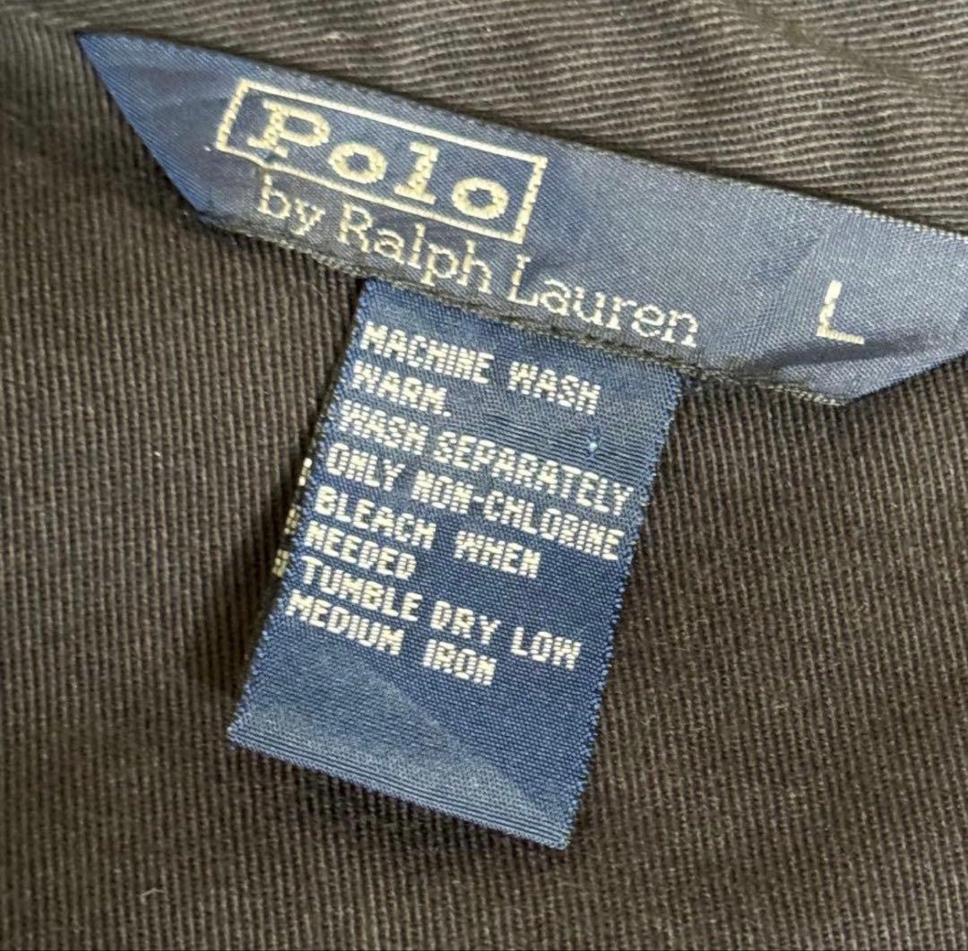 80s90s　ラルフローレン　スイングトップ　短丈　コットン　ブラック　サイズL