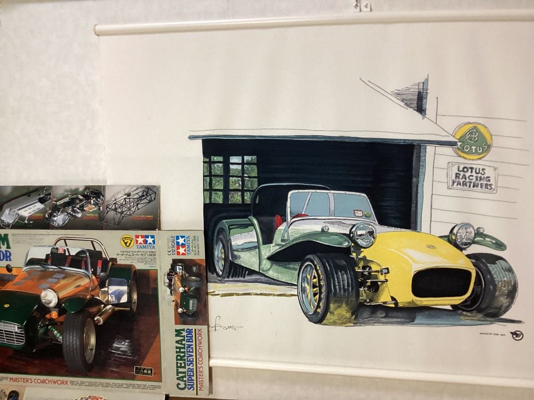 Lotus スーパーセブン　super 7 タペストリー　壁掛け　Mr.Bow