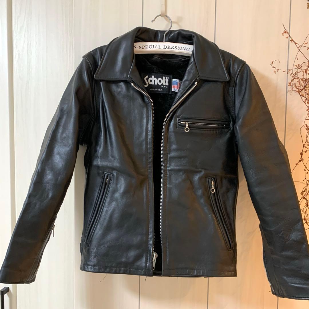 schott シングルライダースジャケット