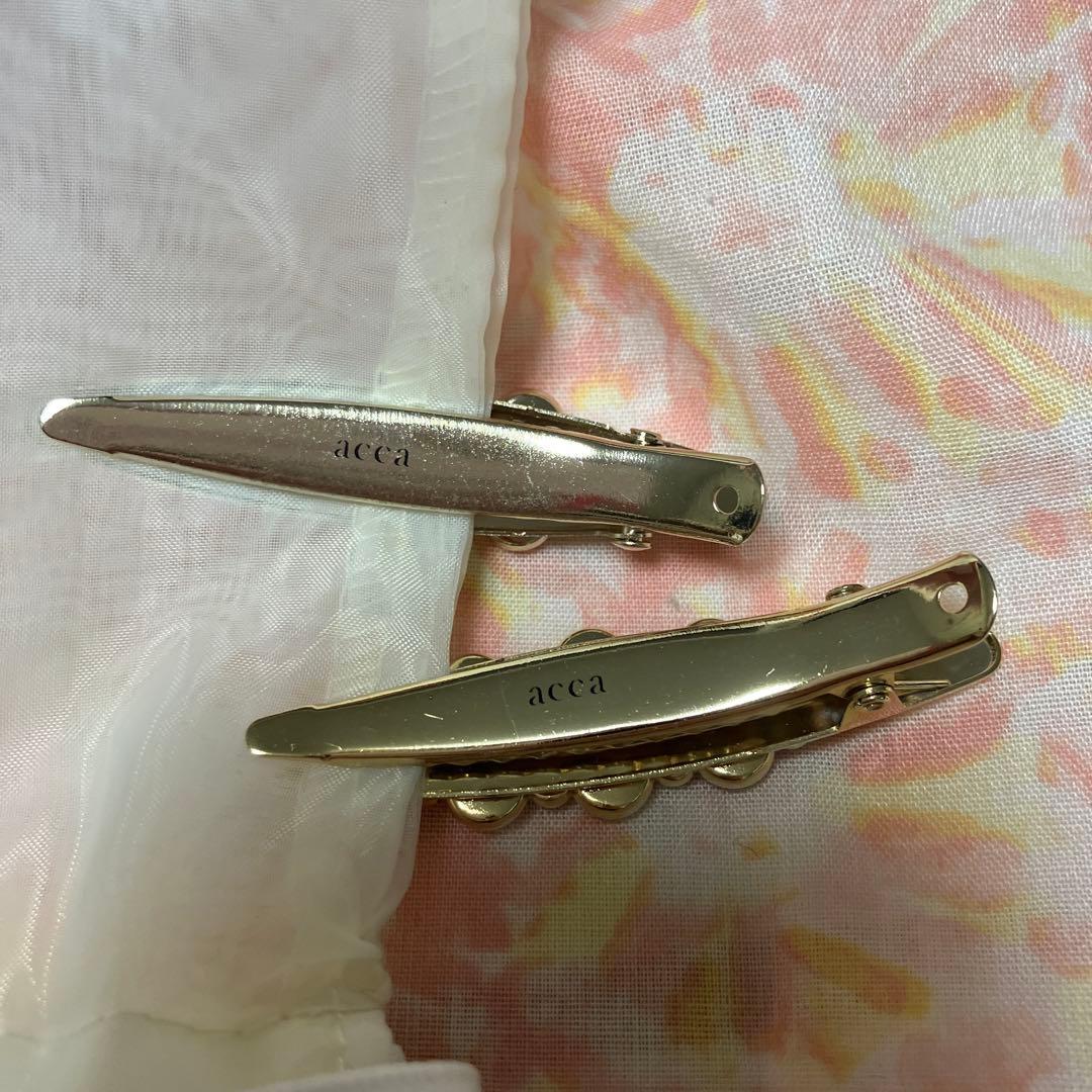 acca アッカ ベリー アーモンドクリップ グレージュ 2点セット♡匿名配送