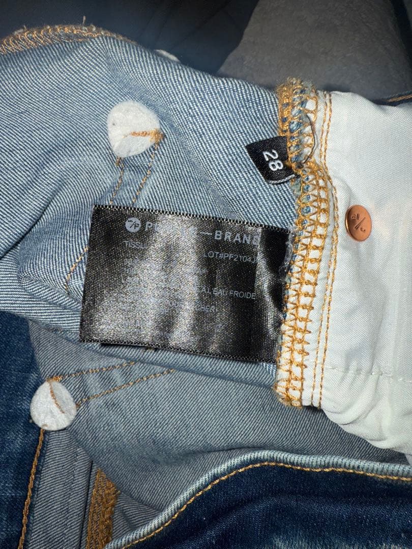 PURPLEBRANDダメージジーンズ