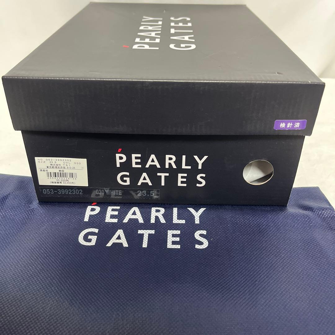 新品 PEARLY GATES ハイカット ゴルフシューズ 白23.5cm