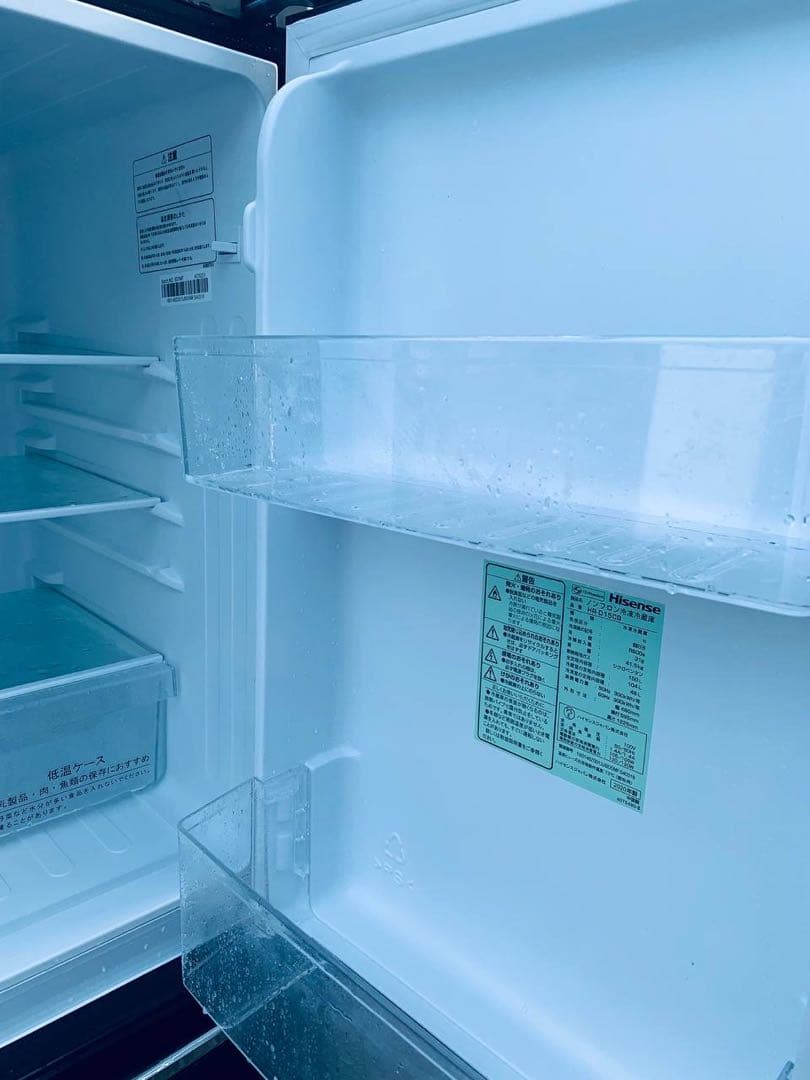 ♦️Haisenseノンフロン冷凍冷蔵庫【2020年製】HR-D15CB