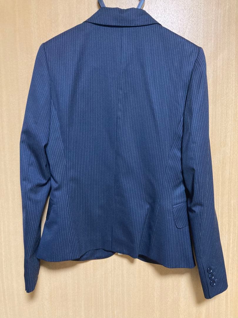 新品未使用　SUIT COMPANY 紺　ストライプ　パンツスーツ上下