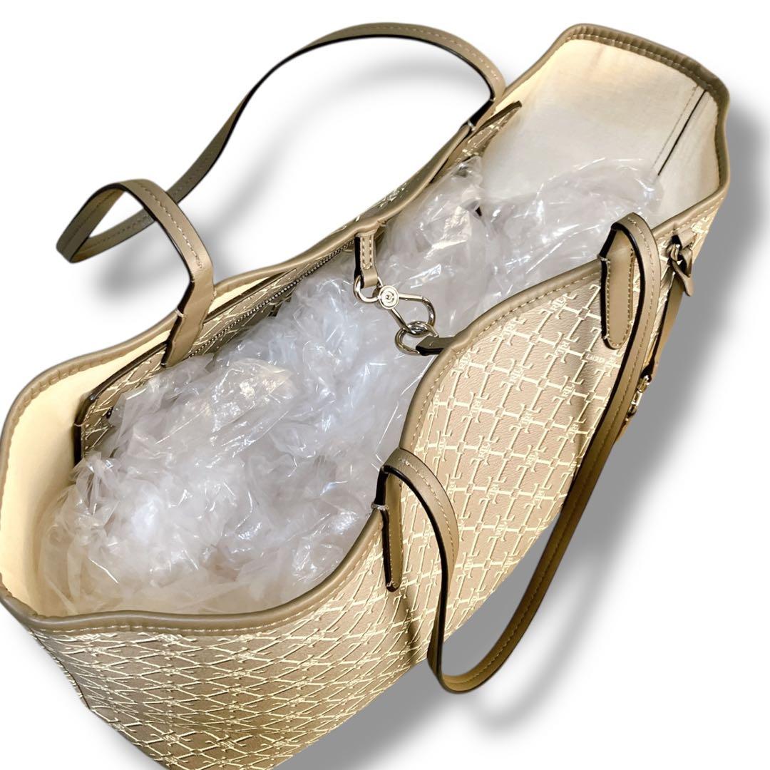 ローレンラルフローレン A4収納可 肩掛け可 大容量 トートバッグ グレー