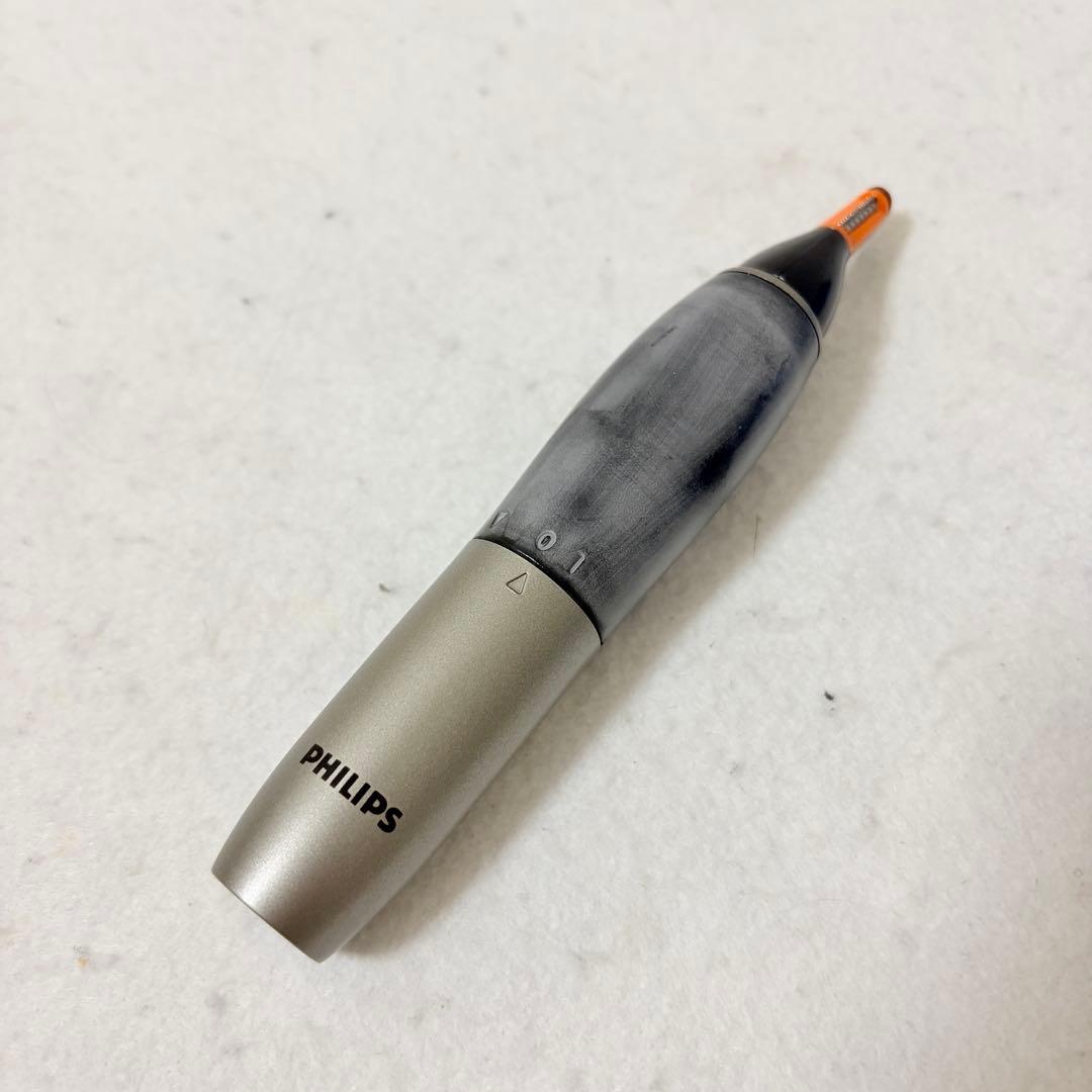 廃盤 美品 PHILIPS NT9110 防水鼻毛トリマー 眉毛 産毛