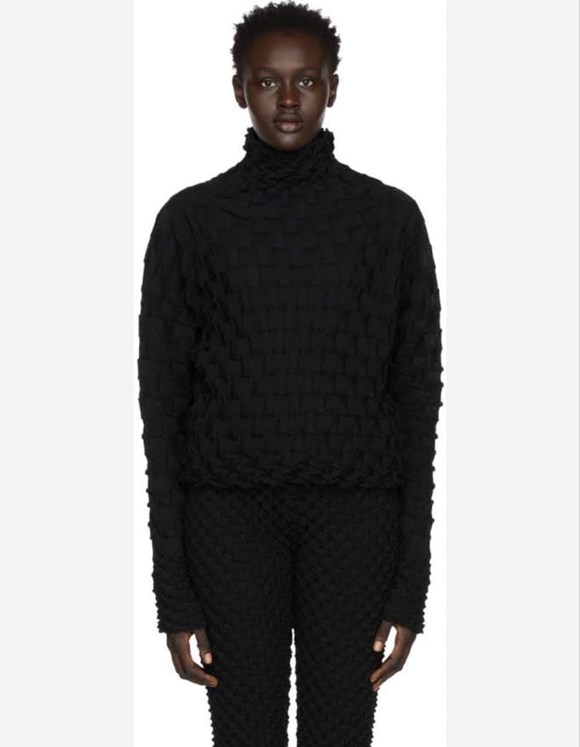 夏*の様 Issey Miyake ウールシェルニット 18SS