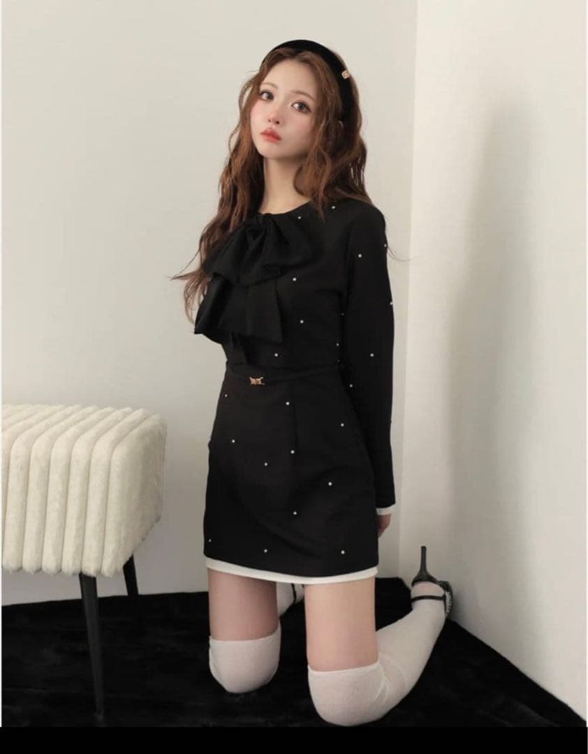 エムミーエメ　Mmeeme Ribbon bijou mini onepiece