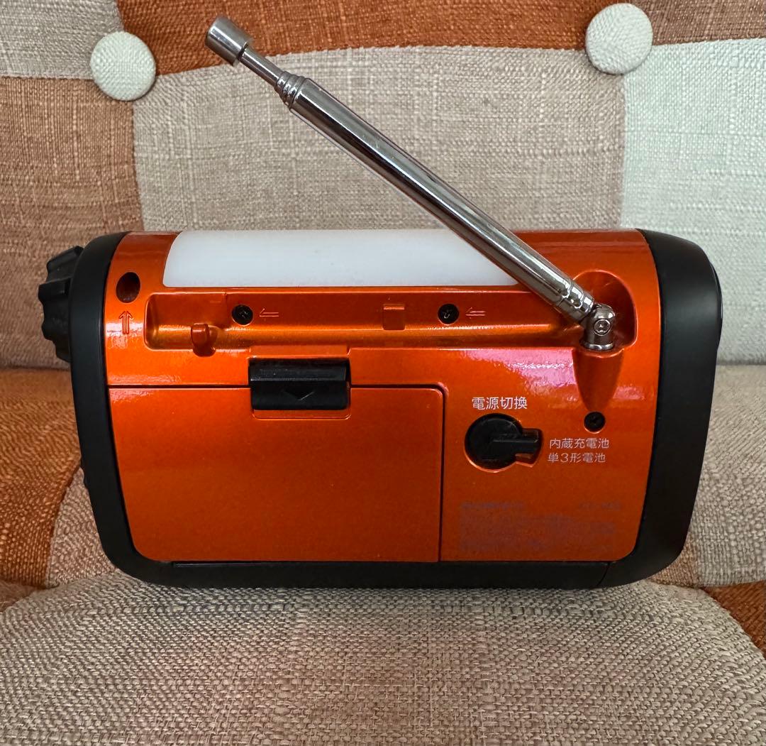 SONY 手回し発電機能付き防災ラジオ ICF-B09:FM/AM/ワイドFM