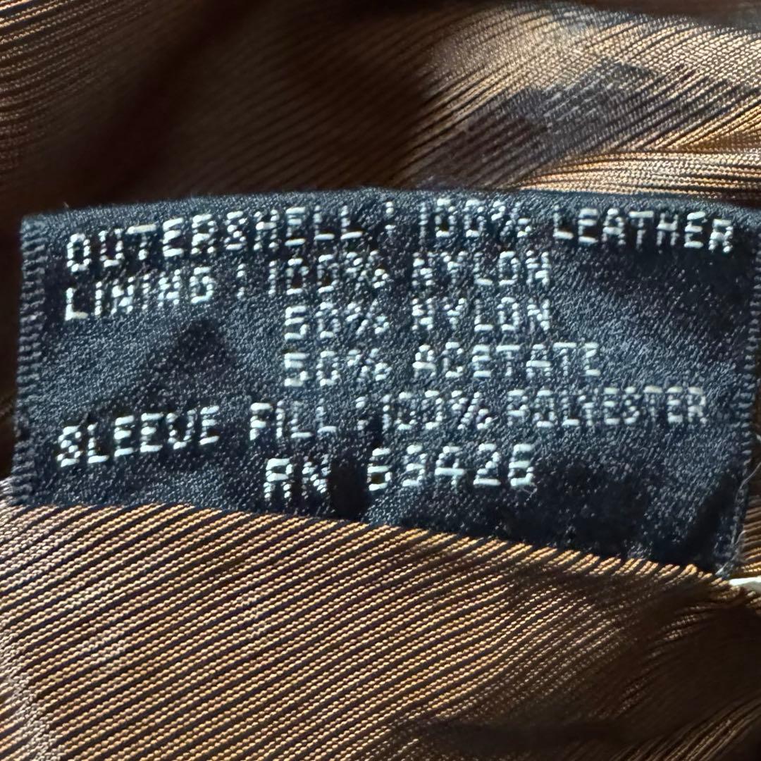 90s WILSON レザージャケット　セミダブルライダース　シンサレート　短丈