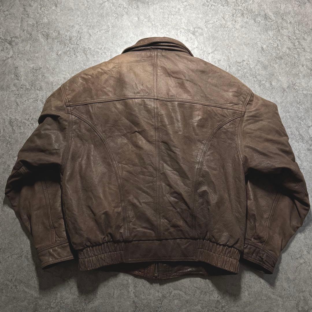 90s WILSON レザージャケット　セミダブルライダース　シンサレート　短丈