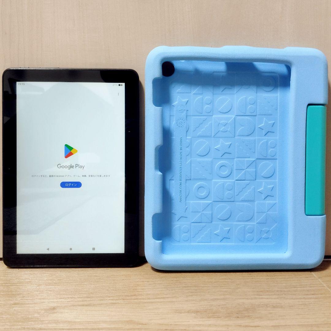 良品 Fire HD 8 キッズモデル ブルー 最新版 カバー付き