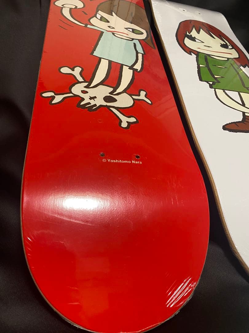 奈良美智 スケートボードデッキ 2set MOMA 赤白！ NEW