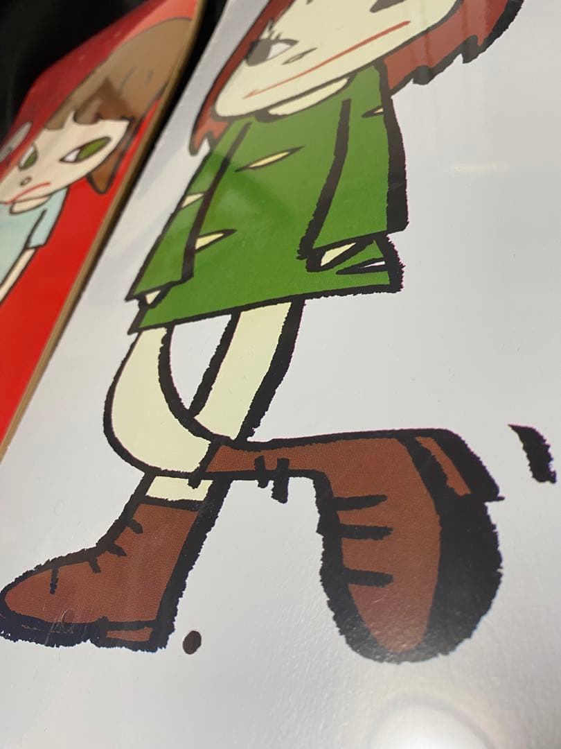 奈良美智 スケートボードデッキ 2set MOMA 赤白！ NEW