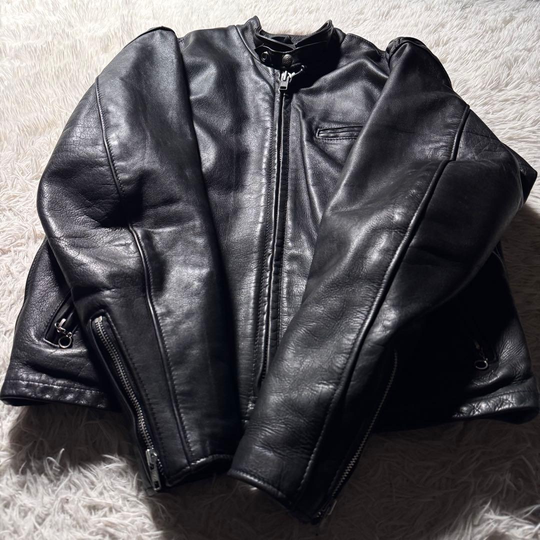 ダ*イ様 【米国製】schott ライダースジャケット　641 本革　ブラック