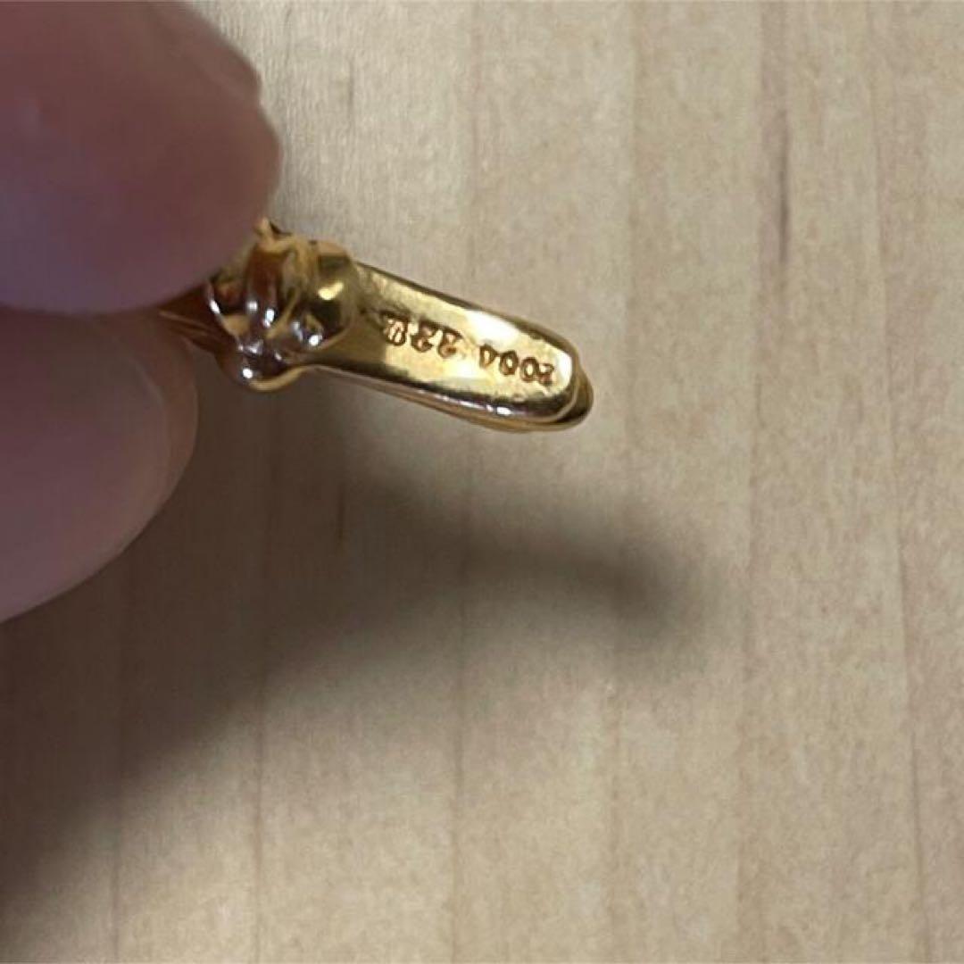 クロムハーツ22k ベビーファットクロス　ダイヤ　チャーム