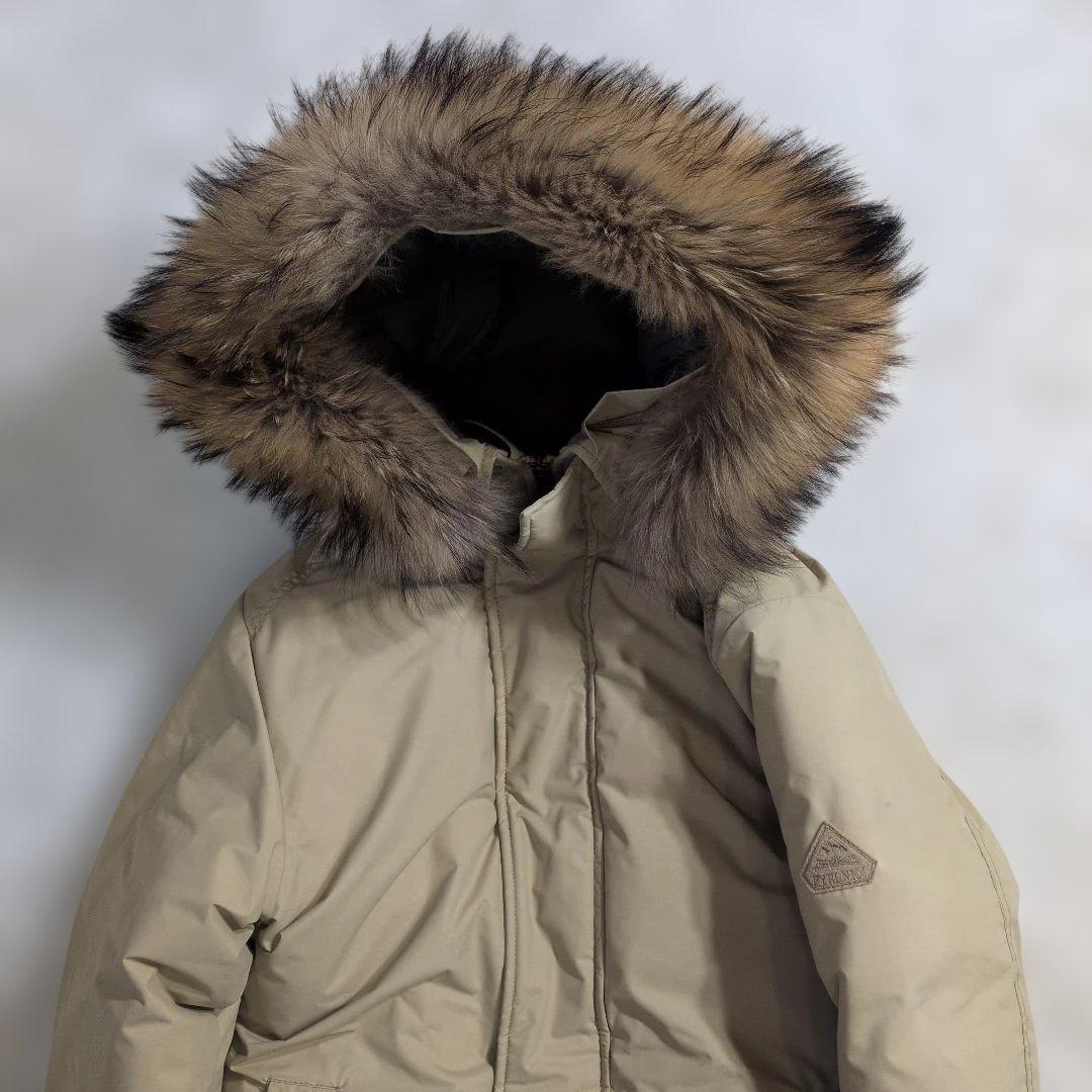 極美品ピレネックス×ビームス別注 アヌシー ダウン ベージュ XS(女性M相当)