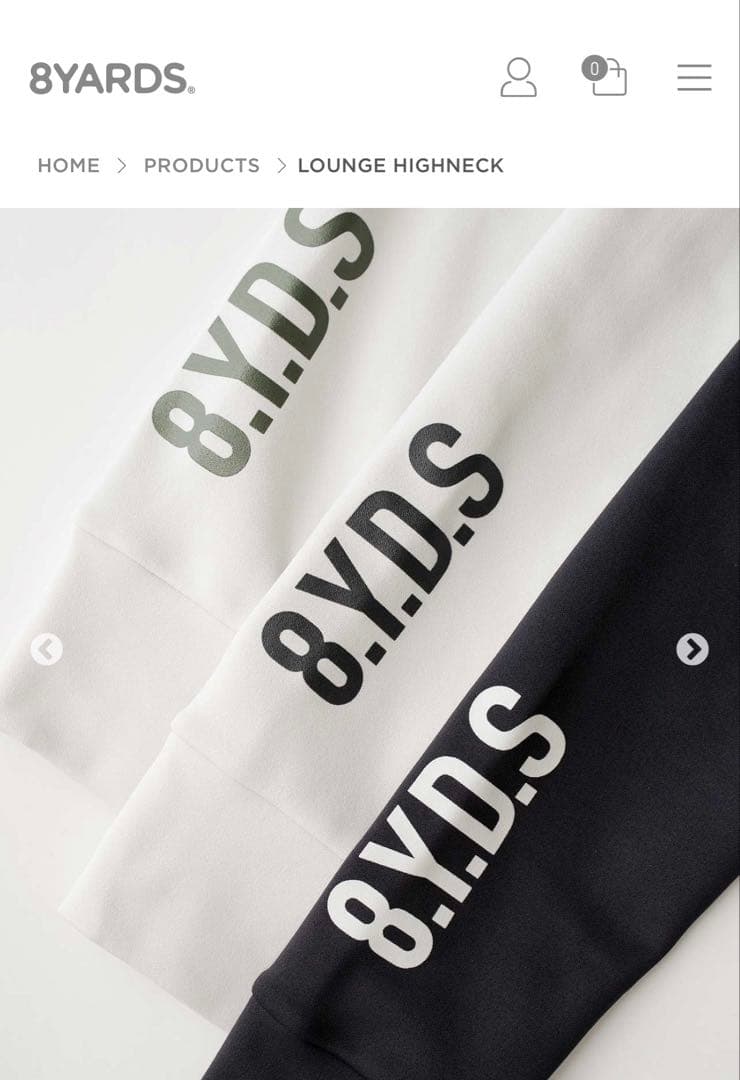 しげさん専用！　8YARDS ハチヤーズ モックネック Ｌサイズ