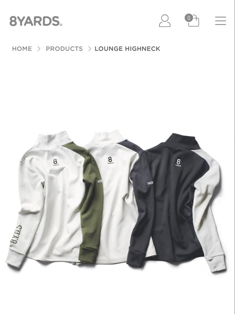 しげさん専用！　8YARDS ハチヤーズ モックネック Ｌサイズ