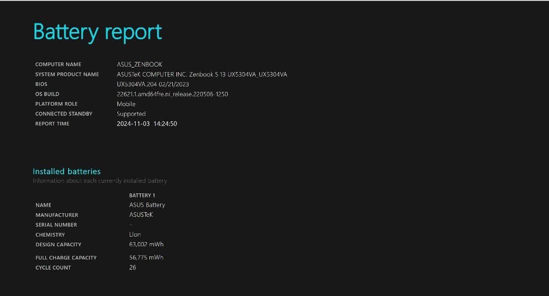 Windowsノート本体 ASUS Zenbook S13 OLED i51335U 16GB/512GB