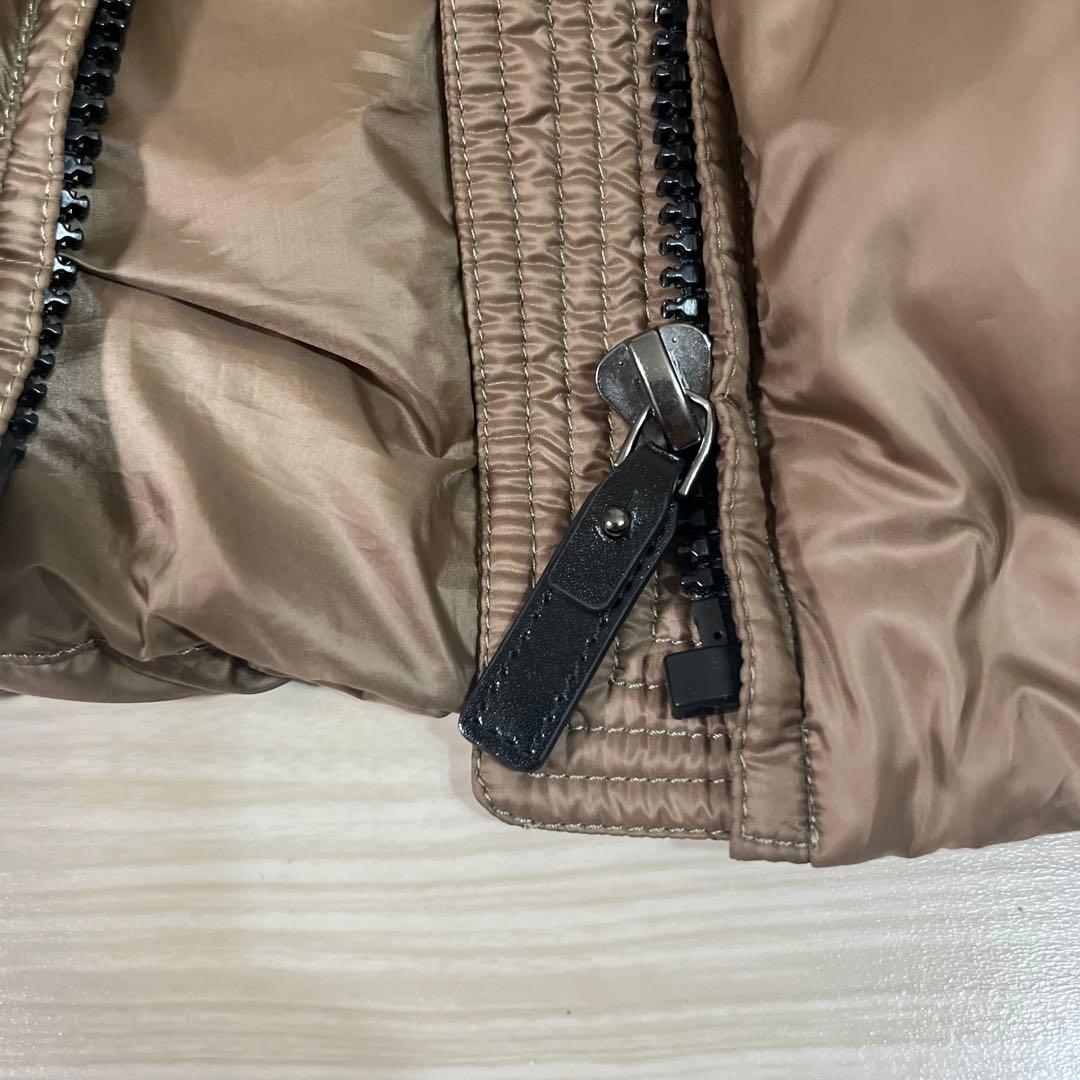 Max Mara SEIA ダウンジャケット ブラウン フード付き