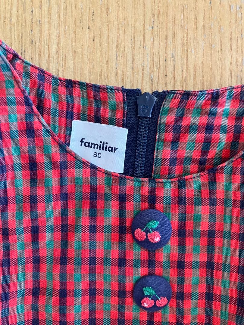 赤いベビー服6点セット　女の子ワンピースベスト帽子