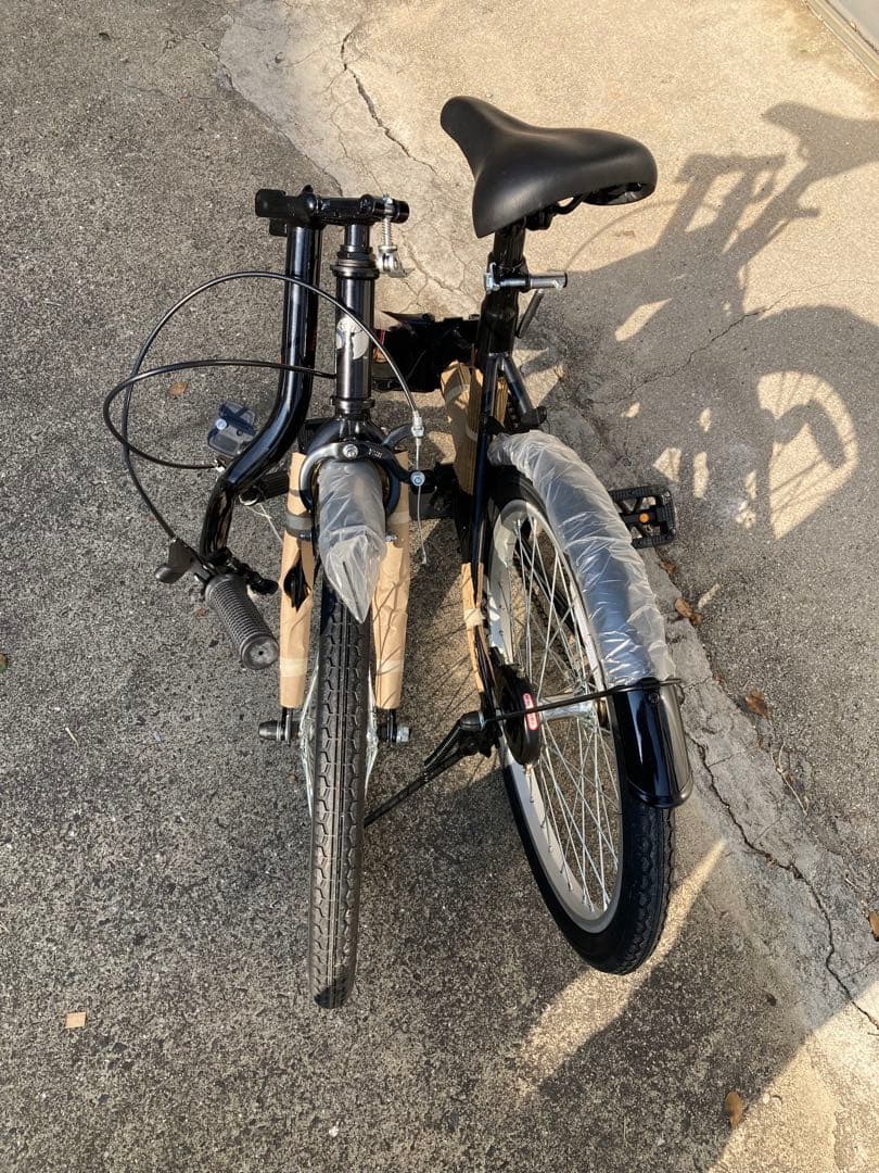 キャプテンスタッグ　折りたたみ自転車 ブラックフレーム